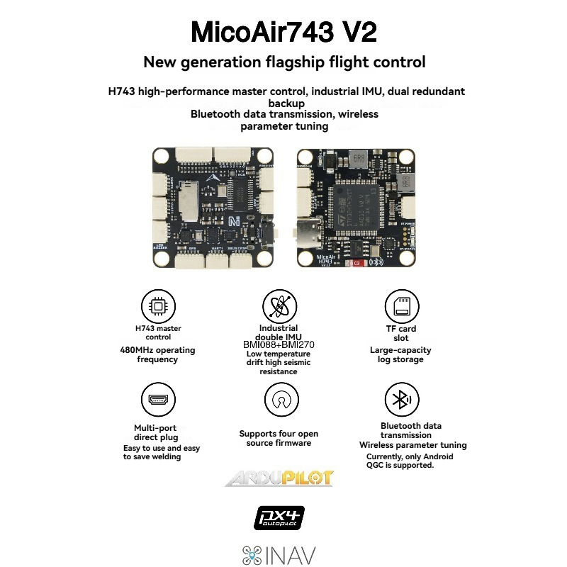 MicoAir743 V2   Flight Control - огляд і ціна Drone Gimbal Controller